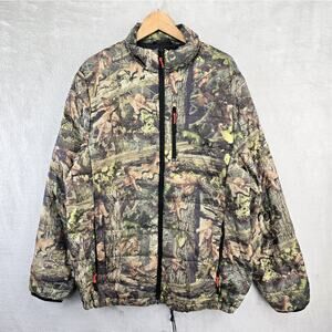 Guide Gear Duck Down Camouflage Puffer Jacket Mens Large Lightweight *FLAWS*